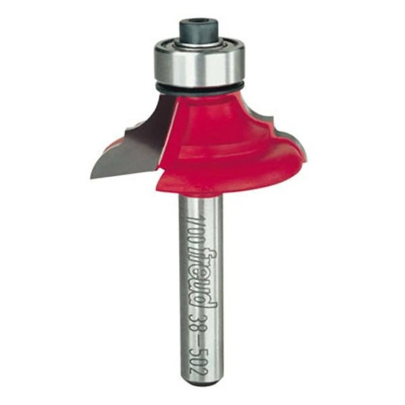 38-502 Classical Bold Cove And Round Router Bit 1/4" SH 1-1/4" D 7/16" CL 1/4" R